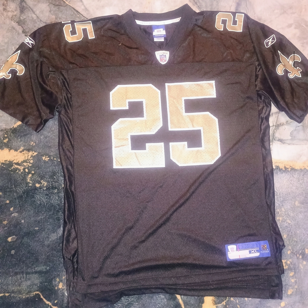 Reebok Black and Gold Sports Jersey